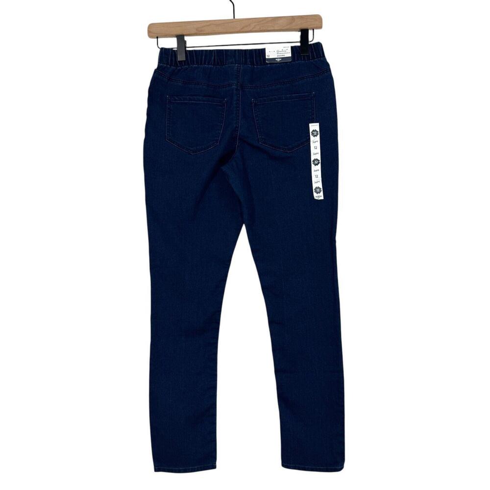 OshKosh B’gosh Girl’s Size 12 Solid Blue Stretch Pull On Jegging Pants New - Picture 2 of 8